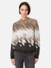 TAIFUN Pullover in Camel/ Schwarz