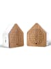 Zwitscherbox 2er-Set: Zirpyboxen in Braun - (B)7 x (H)7,7 x (T)4 cm