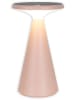 näve Solarna lampa stołowa "Palu" w kolorze jasnoróżowym - wys. 30 x Ø 20 cm