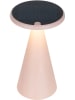 näve Solarna lampa stołowa "Palu" w kolorze jasnoróżowym - wys. 30 x Ø 20 cm