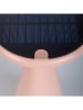 näve Solarna lampa stołowa "Palu" w kolorze jasnoróżowym - wys. 30 x Ø 20 cm