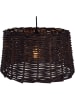 näve Hängeleuchte "Basket" in Dunkelbraun - (H)22 x Ø 23 cm