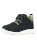 Richter Shoes Leder-Sneakers "Hero" in Dunkelblau/ Grün