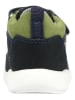 Richter Shoes Leder-Sneakers "Hero" in Dunkelblau/ Grün