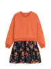 Danamade Sweatkleid "Dlucie" in Orange/ Schwarz