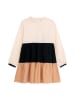 Danamade Kleid "Dtin" in Creme/ Schwarz/ Hellbraun