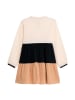 Danamade Kleid "Dtin" in Creme/ Schwarz/ Hellbraun