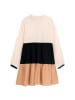 Danamade Kleid "Dtin" in Creme/ Schwarz/ Hellbraun