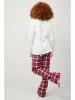 ellos Pyjama "Anna" Weiß/rood