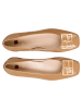 Högl Leder-Ballerinas "Petty" in Hellbraun