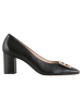 Högl Leder-Pumps "Rosette" in Schwarz