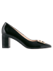 Högl Leder-Pumps "Rosette" in Schwarz