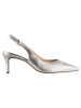 Högl Leder-Slingpumps in Silber