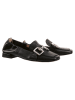Högl Leder-Slipper "Amina" in Schwarz