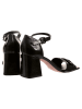Högl Leren haksandalen "Charlotta" zwart