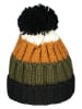 Geographical Norway Czapka w kolorze oliwkowo-pomarańczowo-czarnym