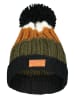 Geographical Norway Mütze in Schwarz/ Khaki/ Orange
