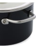 KitchenAid 2tlg. Set: Topf "Core Enamel" in Schwarz - Ø 24 cm