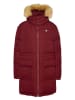 TOMMY JEANS Daunenmantel in Bordeaux