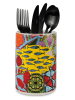 Trendy Kitchen by EXCÉLSA Utensilienbehälter "Afrika" in Bunt - (H)15,5 x Ø 11 cm