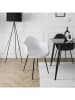 Rétro Chic 4er-Set: Sessel "Gustav" in Weiß - (B)62 x (H)85 x (T)59 cm