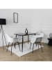 Rétro Chic 4er-Set: Sessel "Gustav" in Weiß - (B)62 x (H)85 x (T)59 cm