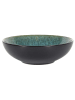 Rétro Chic 6er-Set: Suppenteller "Elia" in Grün/ Schwarz - Ø 18,5 cm