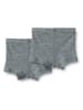 Wheat 2er-Set: Woll-Boxershorts "Avalon" in Grau