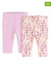 COOL CLUB 2er-Set: Leggings in Rosa/ Creme