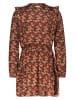 B.Nosy Kleid "Dionne" in Dunkelbraun/ Beige