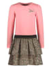 B.Nosy Jurk "Daphne" lichtroze/beige/zwart