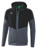 erima Trainingsjacke "Squad" in Schwarz/ Grau