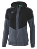 erima Trainingsjacke "Squad" in Schwarz/ Grau