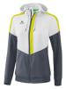 erima Trainingsjacke "Squad" in Weiß/ Grau