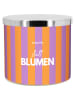 Mad Candle Duftkerze ''statt Blumen'' in Lila/ Orange - 400 g
