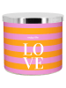 Mad Candle Duftkerze ''Love'' in Rosa/ Orange - 400 g