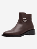Gino Rossi Leren enkelboots bruin