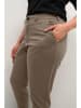 KAFFE curve Spodnie chino "Leana" w kolorze brązowym