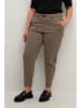 KAFFE curve Spodnie chino "Leana" w kolorze brązowym