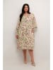 Kaffe Kleid "Dry" in Creme/ Hellgrün/ Rosa