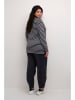 Kaffe Longsleeve "Winni" in Anthrazit/ Weiß