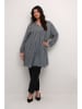 Kaffe Tuniek "Ami" zwart/lichtblauw