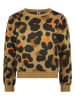 B.Nosy Pullover "Kris" in Hellbraun/ Schwarz/ Orange