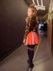 B.Nosy Pullover "Kris" in Hellbraun/ Schwarz/ Orange