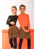 B.Nosy Kleid "Daphne" in Orange/ Hellbraun/ Schwarz