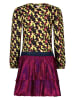 B.Nosy Kleid "Daisy" in Lila/ Schwarz/ Gelb