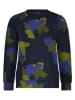 B.Nosy Sweatshirt "Simon" in Dunkelblau/ Khaki
