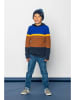 B.Nosy Pullover "Kay" in Dunkelblau/ Hellbraun
