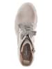 Gabor Leder-Boots in Beige/ Grau