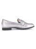 Gabor Leder-Mokassins in Silber